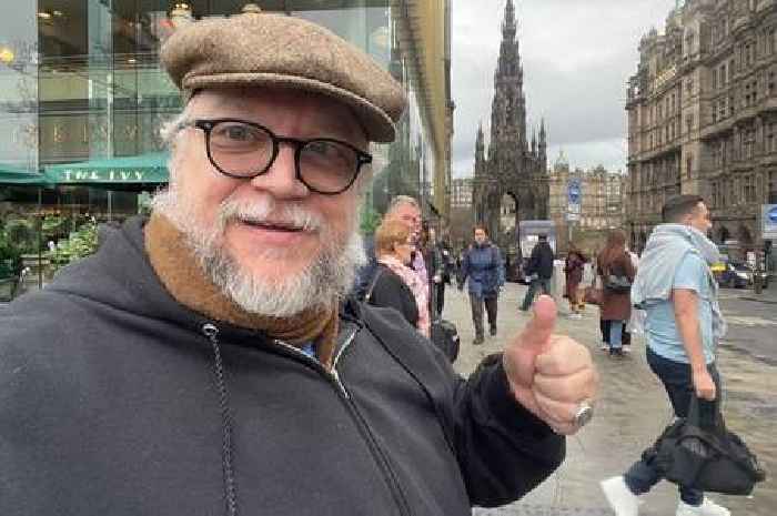 Director Guillermo del Toro pictured in Edinburgh as he scouts locations for new film