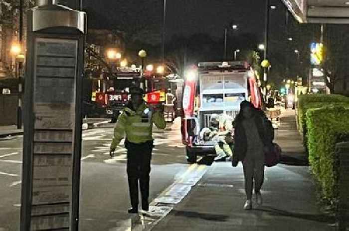 Police arrest man on suspicion of murder after person dies in flats blaze