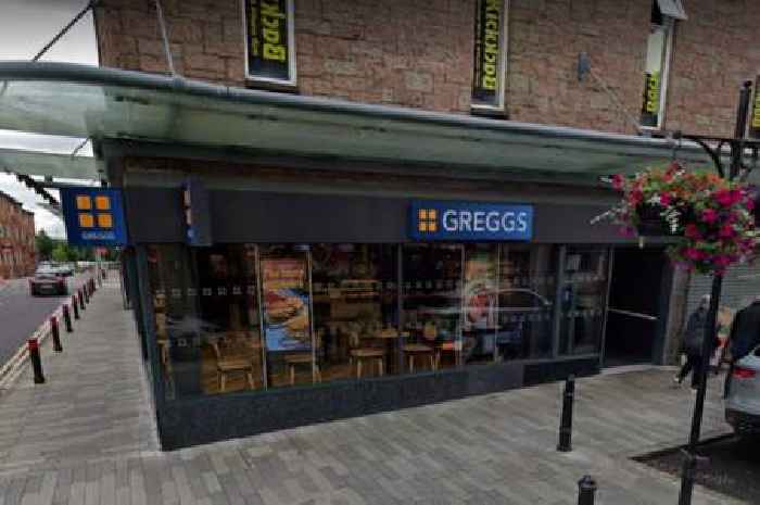 Cops cordon off Scots Greggs 'with a lot of blood inside shop' as man taken to hospital