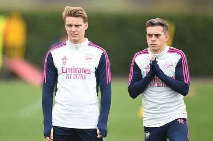 What Leandro Trossard did to Martin Odegaard in Arsenal training ahead of Liverpool clash