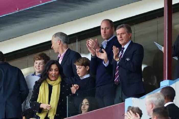 Prince William spotted at Aston Villa vs Nottingham Forest match
