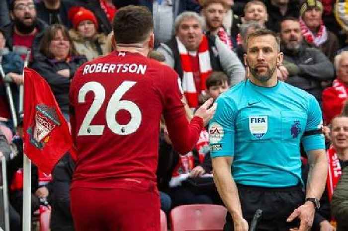 Hench lino who 'elbowed' Andy Robertson unrecognisable years ago in FA Cup final role