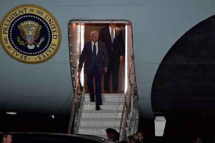 Joe Biden lands in Northern Ireland at start of historic four-day trip