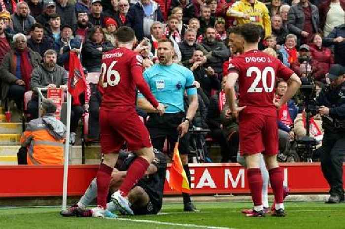 Calls for points deductions after Andy Robertson linesman incident in Liverpool vs Arsenal