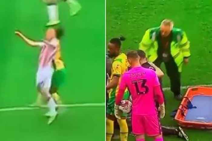 Stoke defender Ben Wilmot taken off pitch on oxygen and rushed into ambulance