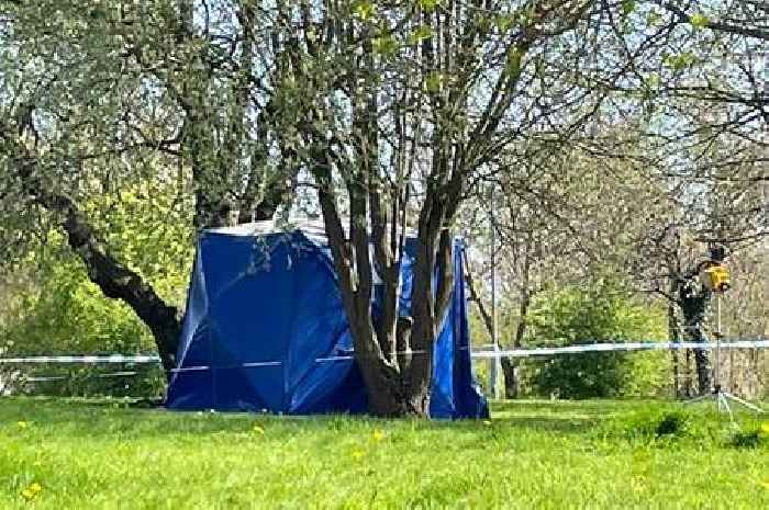 Blue tent in park live as police seal off scene at Handsworth play area