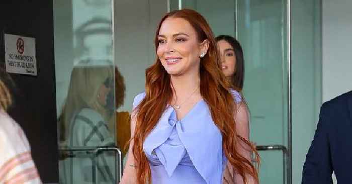 Lindsay Lohan Spends Time With Divorced Parents Dina & Michael In NYC Before Flying To Dubai To Prep For Baby No. 1