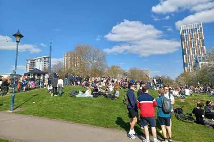 Smokers gather at Castle Park for 420 'weed day' event in Bristol
