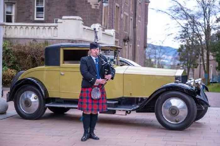 Scots veterans ride Ferraris and Bentleys in classic and supercars charity event