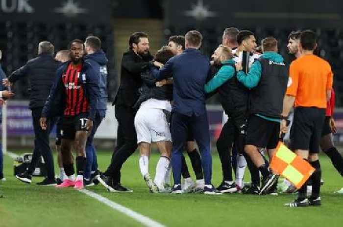 Preston North End break silence and issue statement following mass brawl at Swansea City