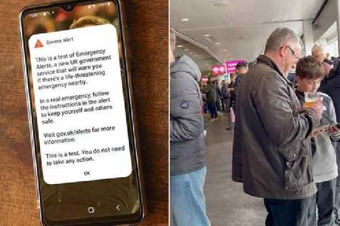 Wembley 'turns into Black Mirror' as Emergency Alert scares Man Utd and Brighton fans