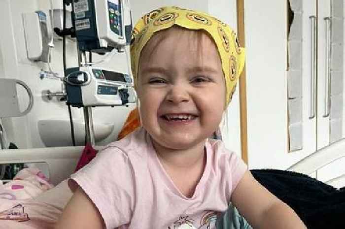 Family's lives turned 'upside down' after toddler's stomach pains diagnosed as rare cancer