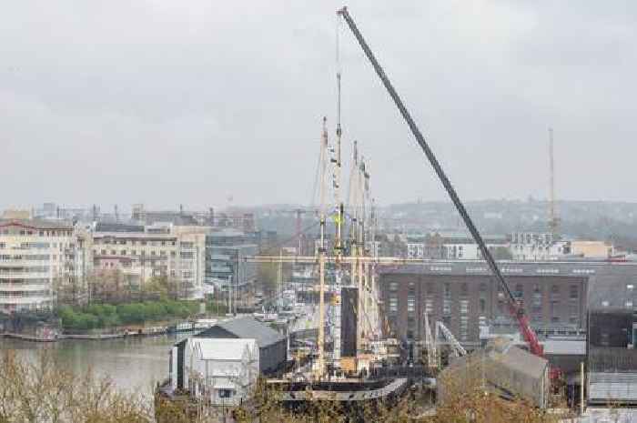 Bristol's SS Great Britain is looking ship shape after having a new mast fitted