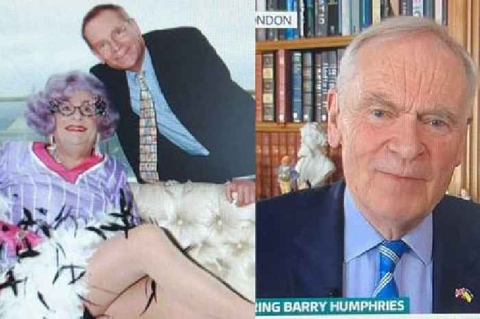 Barry Humphries 'would become Dame Edna' at Jeffrey Archer's flat