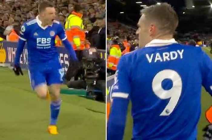 Fans say Jamie Vardy 'is back' as he produces classic 's***house' celebration vs Leeds