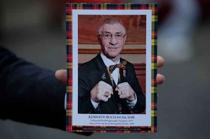 Scots boxing legend Ken Buchanan laid to rest as sporting heroes gather for funeral