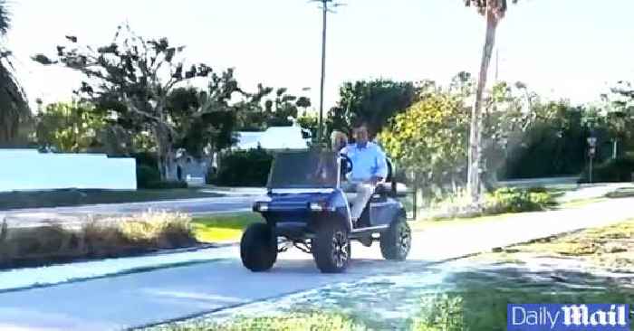 SPOTTED! Tucker Carlson Breaks Silence on Fox News Firing While Cruising Around Boca Grande in a Golf Cart