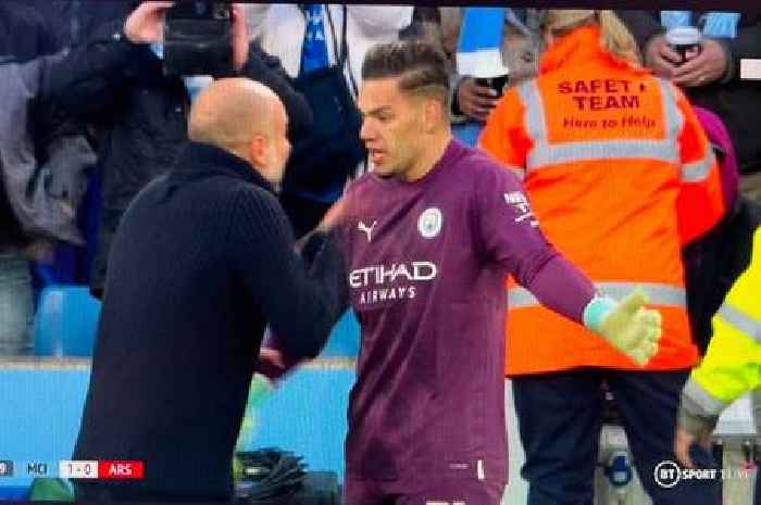 Kevin De Bruyne scores stunner but Pep Guardiola is more interested in berating Ederson