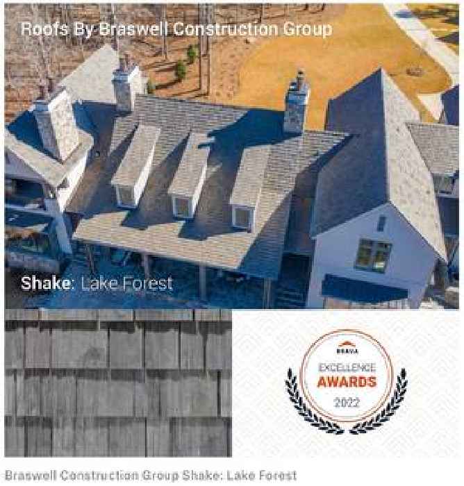 Highlands NC Shake Roofer, Braswell Construction Group Receives 2022 Excellence Award for Shake Installation on Custom DreamBuilt Home