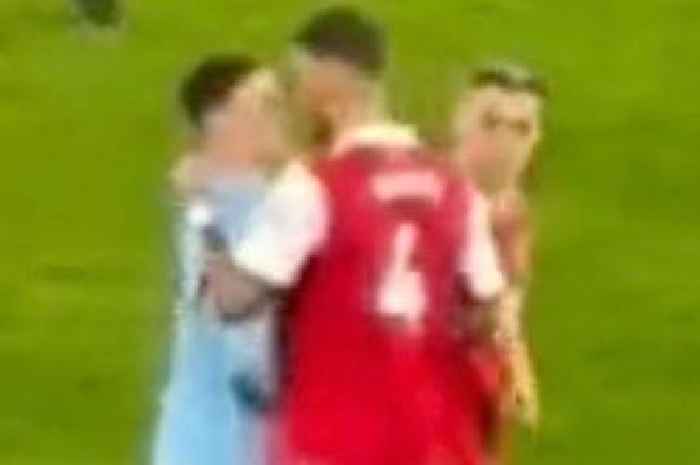 Arsenal's 'Love Island Maldini' grabs Phil Foden and squares up to Man City star after defeat