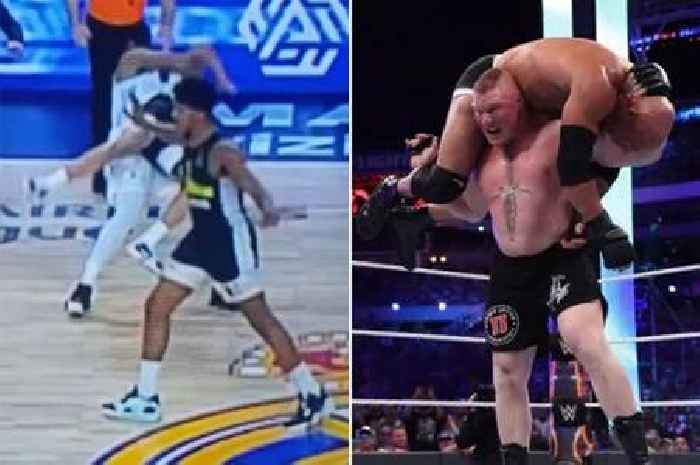 Real Madrid's chaotic basketball brawl sees one player channel his 'inner Brock Lesnar'