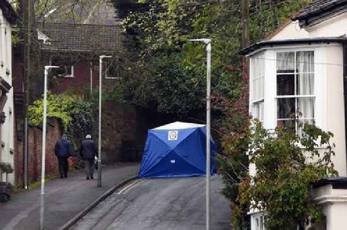 Tettenhall road 'taped off by cops with blue tent at scene' as man found dead - Pictures