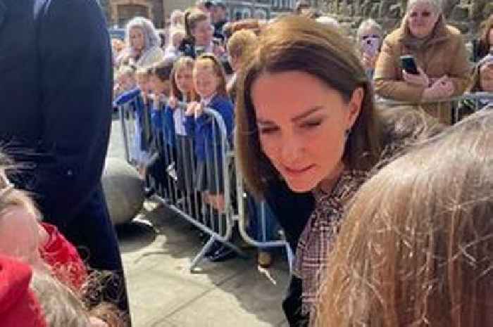 Sweet moment school children teach Kate Middleton Welsh