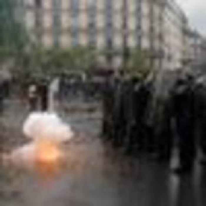More than 60 arrested and one police officer injured in clashes during France protests