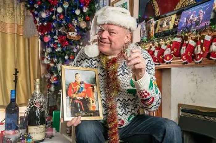 Royal superfan watches King's speech every day surrounded by Christmas decorations