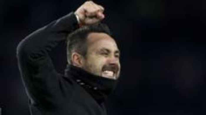 'There is a football god' says De Zerbi after win