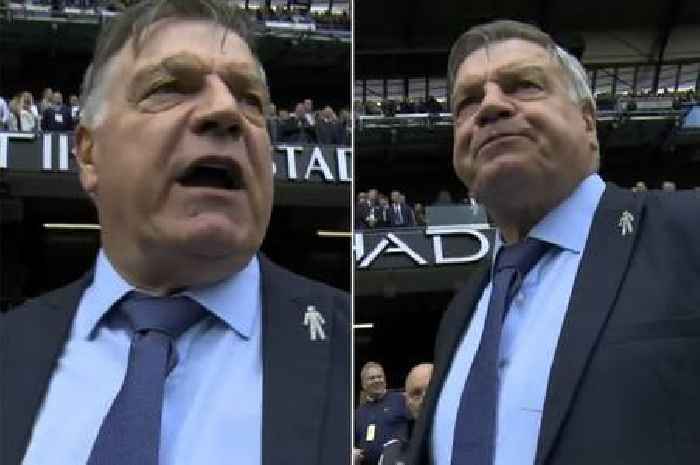 Sam Allardyce branded 'heritage' after his first words back in Prem dugout are overheard
