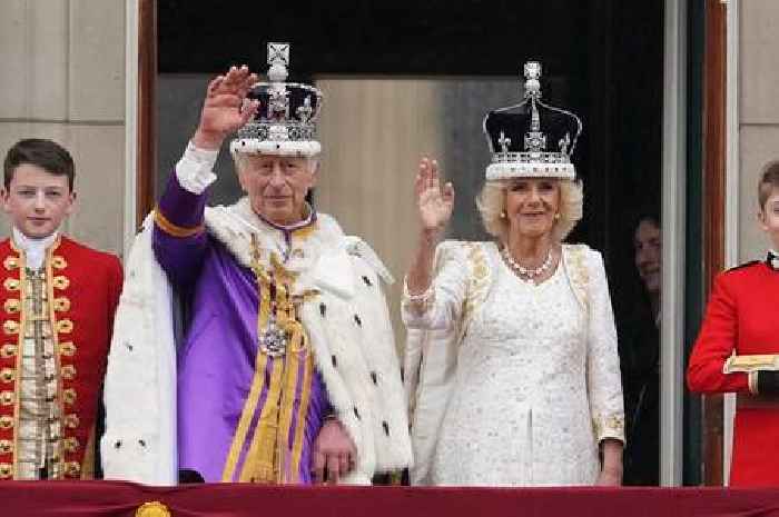 King Charles and Royal family take to the balcony at Buckingham Palace