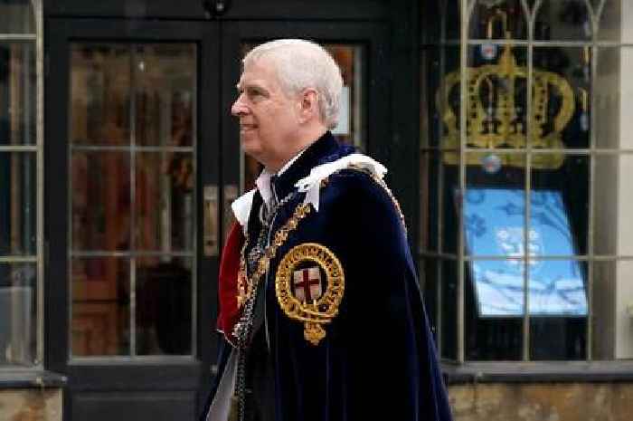 Prince Andrew in formal Garter robes for Coronation but Harry wears suit