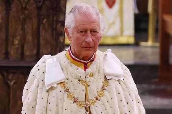 Why was King Charles III hidden in part of the coronation ceremony?