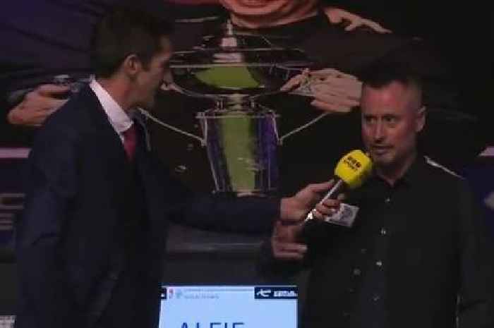 Jimmy White told 'I f***ing love you mate' as host apologises for 'industrial language'