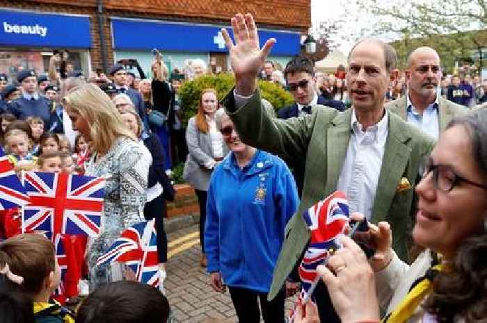 Pictures show the Duke and Duchess of Edinburgh attending a big lunch in Surrey