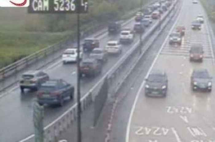 Live updates as bank holiday traffic and accident cause long tailbacks