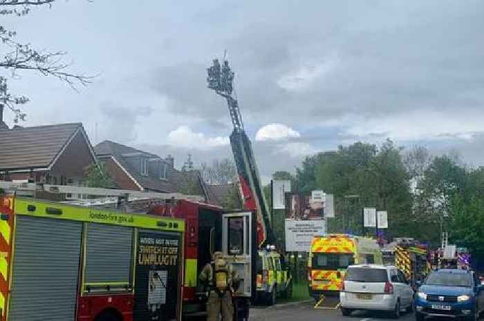 Live Chipstead building fire updates as people told to avoid the area with road closed