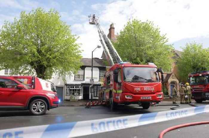 Henley-in-Arden High Street drama as fire crews battle blaze around Chinese takeaway