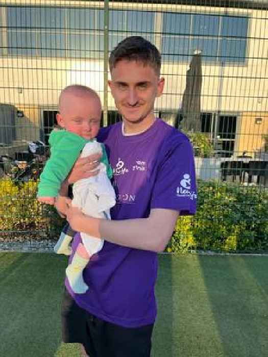  Father of smallest baby born at Basingstoke, plays in charity event.