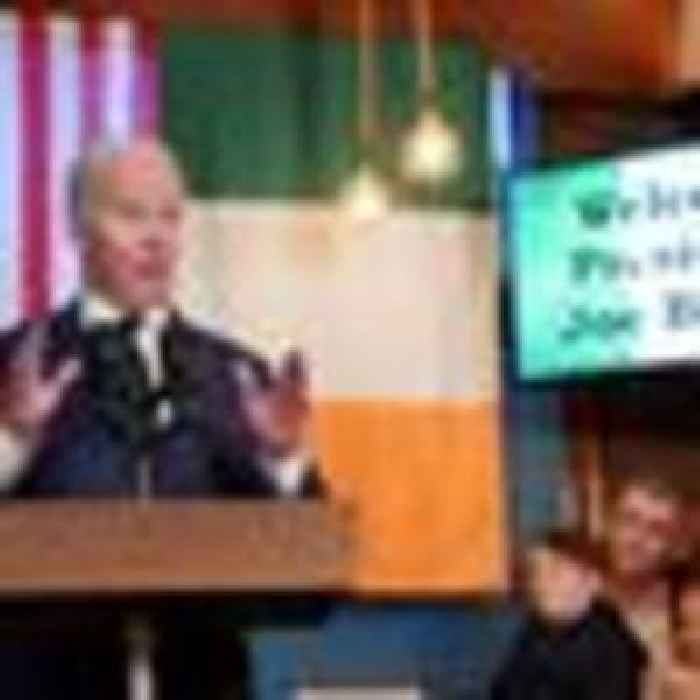 Biden says he visited Ireland to 'make sure the Brits didn't screw around'
