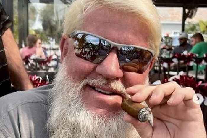 Former 'Wild Thing' golfer John Daly now looks unrecognisable with big bushy beard