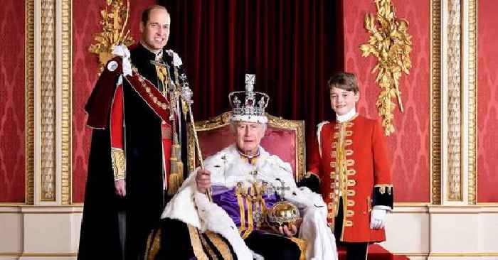King Charles III Strikes a Pose Alongside Heirs Prince William and Prince George In Latest Coronation Portrait