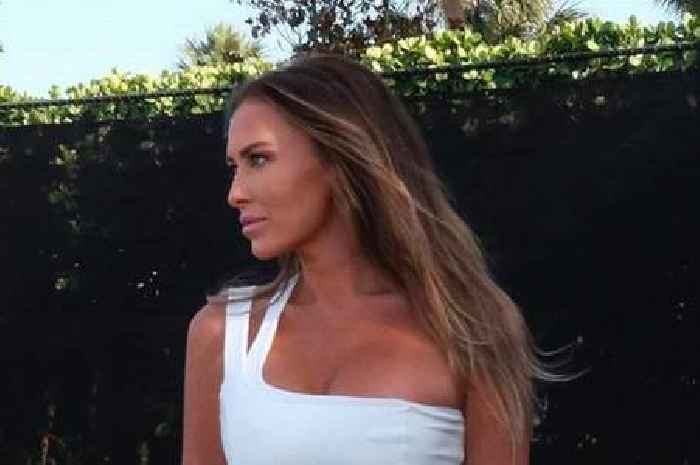 LIV Golf star's gorgeous WAG told she is 'so perfect' in tight white tennis gear