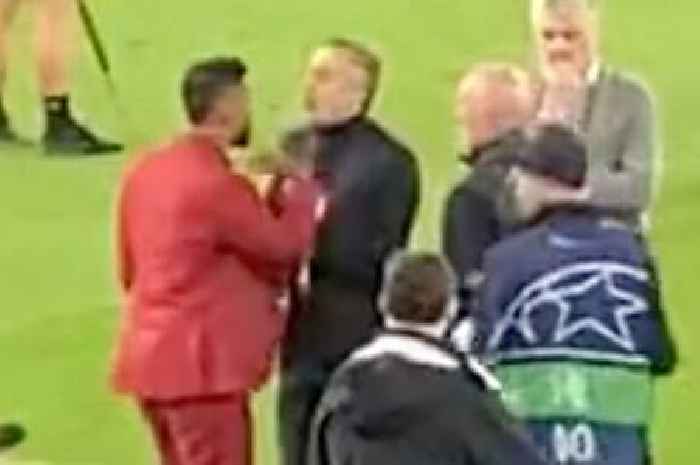 Patrice Evra in altercation with Manchester City staff after Real Madrid clash