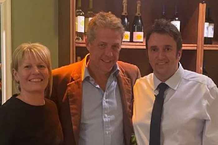 Hugh Grant stuns diners at Ayrshire restaurant after arriving in town