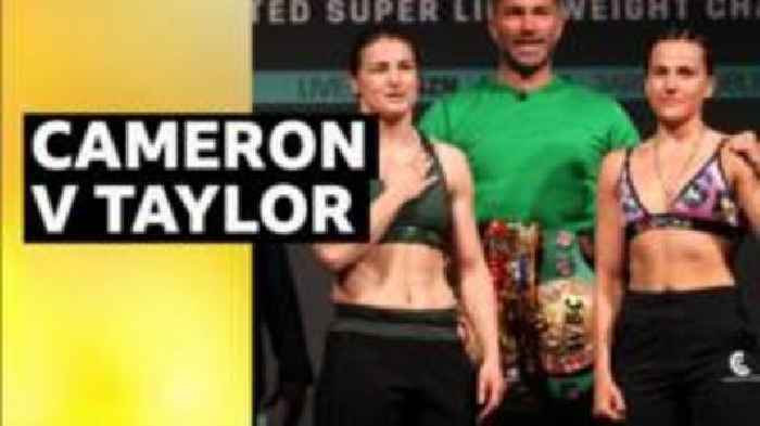 Violins and cheers - watch Cameron v Taylor weigh-in