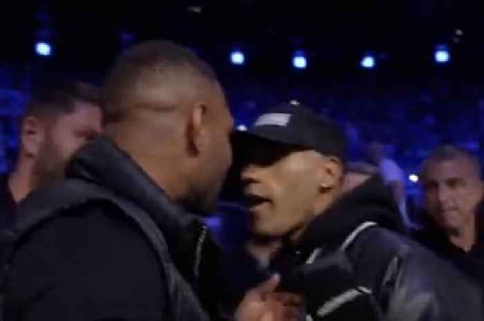 Conor Benn and Kell Brook have to be pulled apart after clashing ringside in ugly scenes