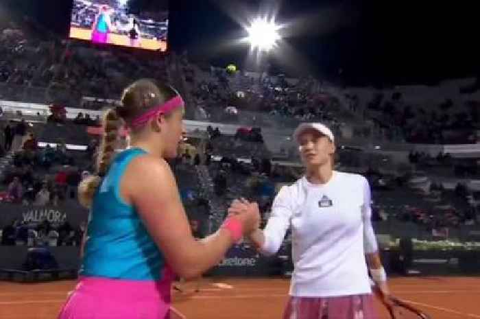 Italian Open tennis semi-finalist calls opponent a 'b***h' before awkward handshake