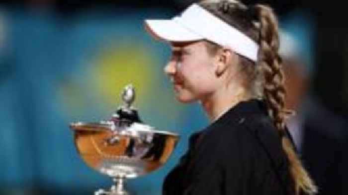 Rybakina wins Italian Open as Kalinina retires